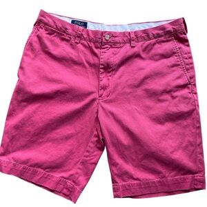 Polo Ralph Lauren Men’s Cotton Chino Shorts Washed Red Size 35 GUC